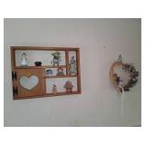 Wall Shelf with Decorative Items