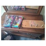 Bratz Dolls and Wood Garfield Rack