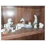 Ceramic Unicorn Figurines