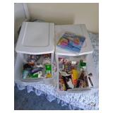 Sterilite Drawers with Assorted Items