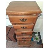 Wooden five-Drawer Tall Dresser