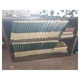 Wood Bookshelf with Books