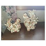 Ceramic Rooster Figurines