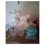Decorative Mouse Clocks and Glasses