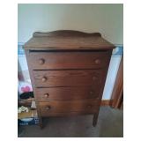 Four-Drawer Wooden Dresser
