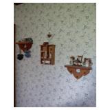Wooden Shelves With Decorative Items