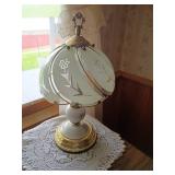 Floral Glass Table Lamp