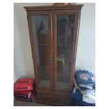 Woodenï¿½ 7 Gun Cabinet, No Keys