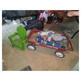 Radio Flyer Wagon with Contents