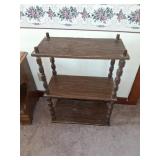 Three-Tier Wooden Shelf Unit