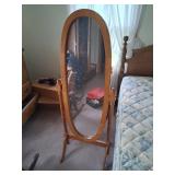 Wooden Floor Mirror