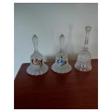 Frosted and Clear Glass Bells