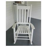 White Wooden Rocking Chair