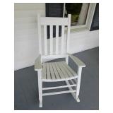 White Wooden Rocking Chair
