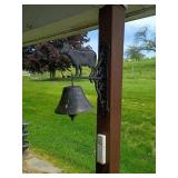 Cast Iron Cow-Themed Dinner Bell