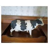 Painted 21-Inch Cow Figurine