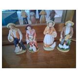 Homco Farmer Figurine Set of 4