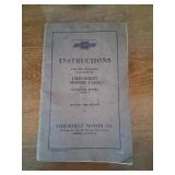 1925 Chevrolet Instruction Manual