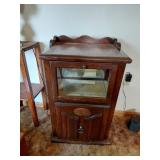 Wooden Glass-Panel Cabinet