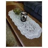 Candle Holders with Doily Decor