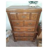 Wooden Chest of Drawers, 50in Tall