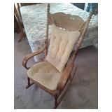 Wooden Rocking Chair with Cushion