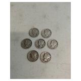 7 Mercury Dimes