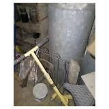 Yellow Exercise Stepper and piping