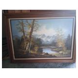 Landscape Oil Painting With Frame