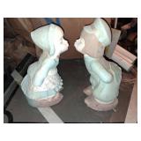 Ceramic Kissing Dutch Figurines