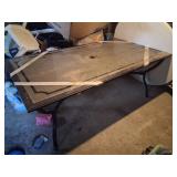 Rectangular Glass Patio Table