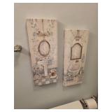 Bathroom Wall Art Set of Two