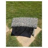 Aggregate Concrete Garden Bench