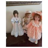 Three Collectible Dolls