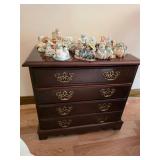 Wooden Dresser With Brass Accents