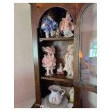 Porcelain Dolls and Ceramic Pitcher