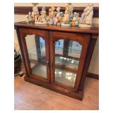 Wood and Glass Display Cabinet