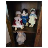 Four Porcelain Dolls
