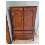 Hardwood Storage Cabinet with Drawers