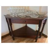 Corner Wooden Console Table