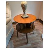 Two-Tier Wooden Side Table