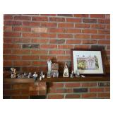 Framed Artwork and Figurines