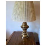 Brass Table Lamp With Shade