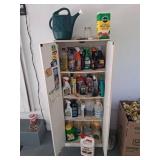 White Cabinet With Chemicals