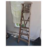 Wood Ladder with Adjustable Wrench