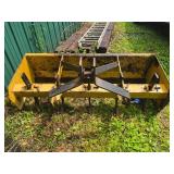 Yellow 3-Point Box Blade Implement