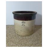 Stoneware Crock with ï¿½2ï¿½ Marking