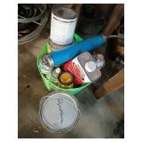 Bucket of Paint and Supplies
