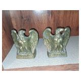 Brass Eagle Bookends