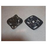 Two Decorative Cast Iron Trivets